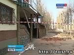 Обрушение части балкона в Иваново